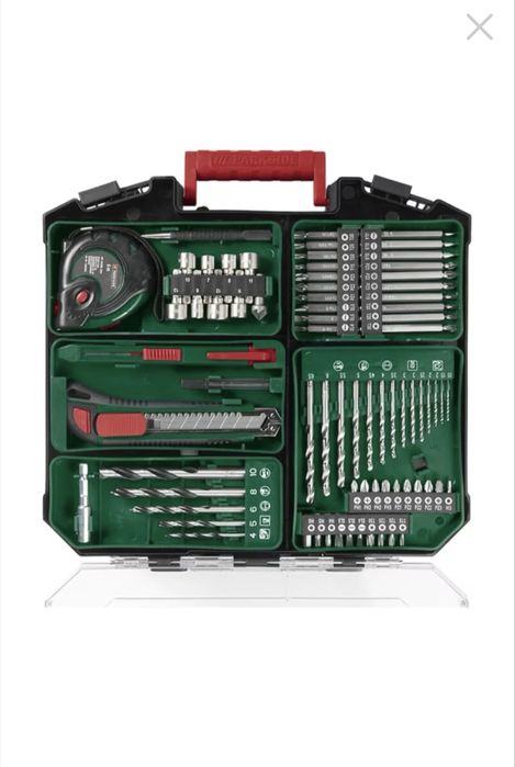 Set complet de masina de insurubat si gaurit Parkside cu 2 acumulatori