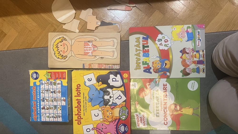 Pachet Puzzleuri educative din lemn si carton