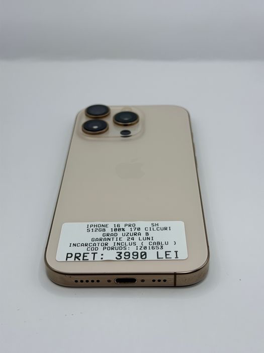 Iphone 16 Pro 512GB 100% Garantie Rate BuyBack - zonemag.ro