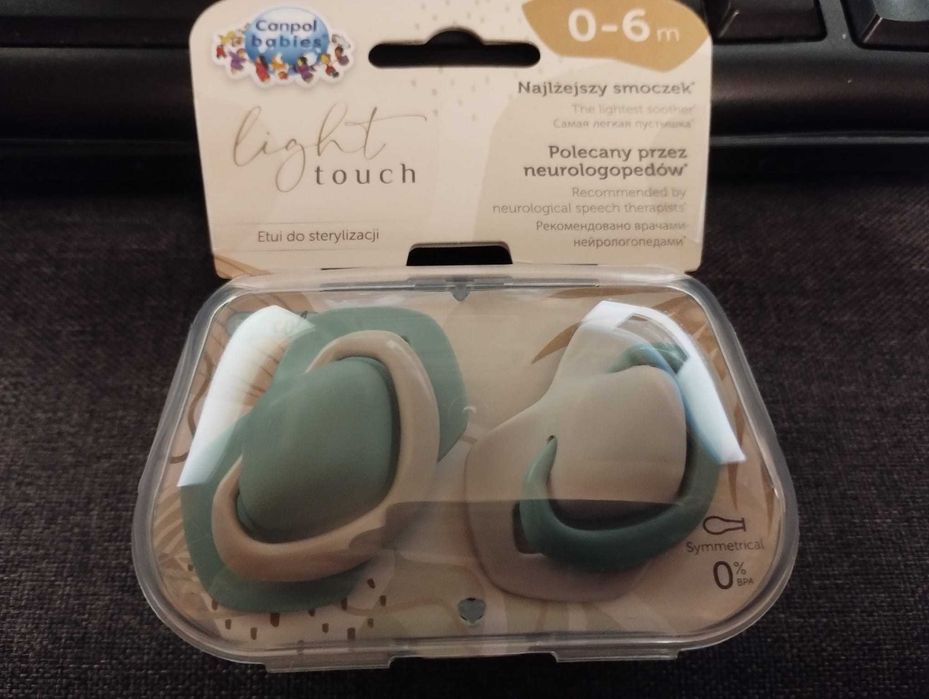 Залъгалка Canpol Babies Light Touch 0-6 месеца