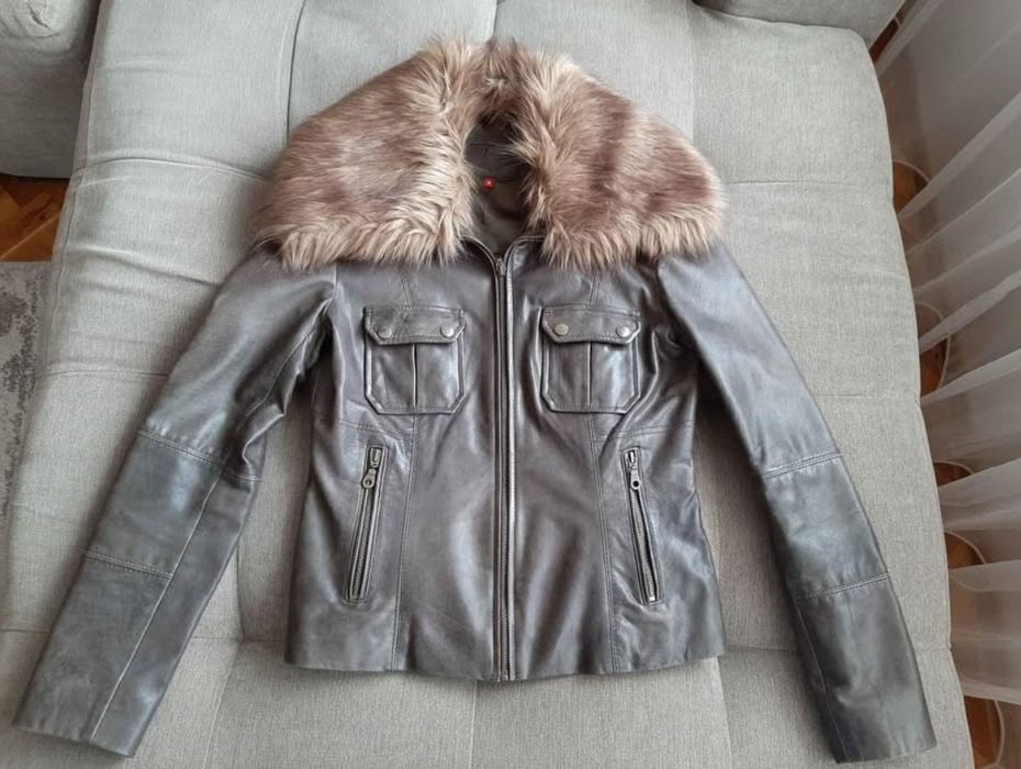 Дамско яке от естествена кожа
