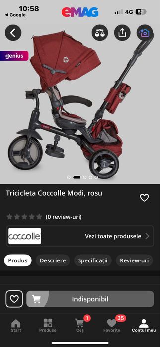 Vand tricicleta Coccolle