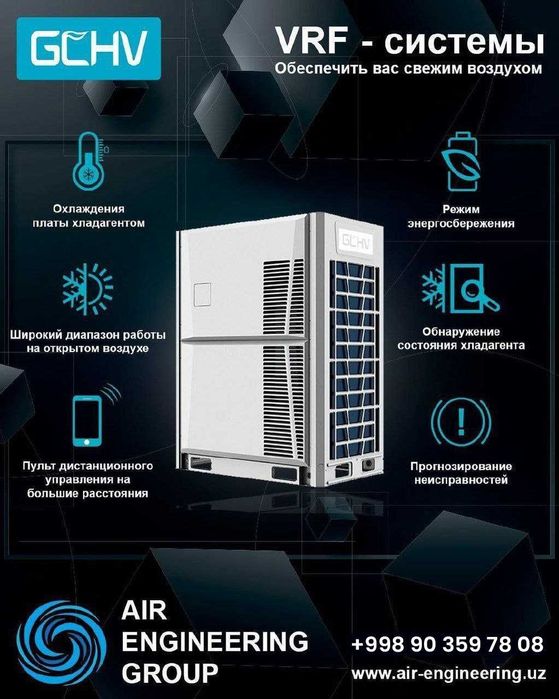 VRF система кондиционирование ПОДКЛЮЧ