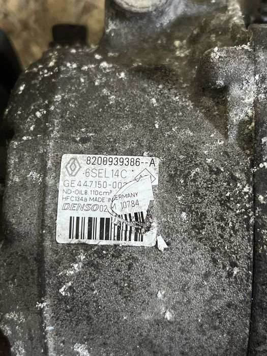 Compresor AC/clima Renault Scenic/ Megane 1.5 2010 cod: 8200939386-A
