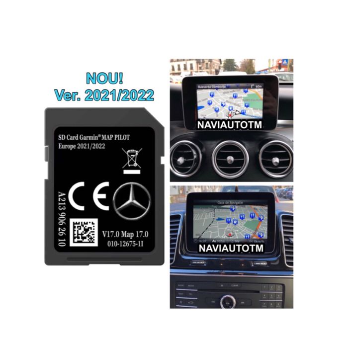 Mercedes GARMIN MAP PILOT Card Harti Navigatie C E V GLC GLK GLE 2022