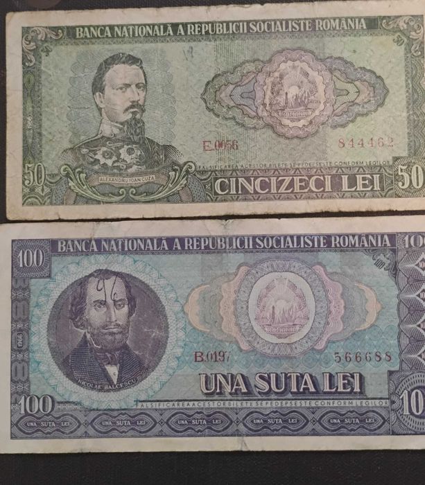 Vand moneda 100 Ron 1992, bancnote 10 lei,25,50,100