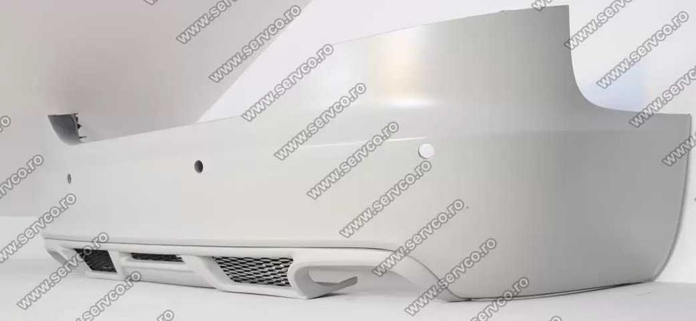 Prelungire spoiler tuning sport bara spate Audi A6 C6 4F ABT Sedan S line RS6 S6 2004-2008 ver. 2