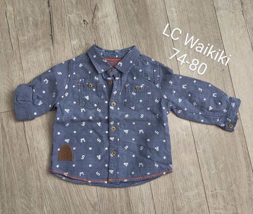 Дрехи за момче Ризи, блузи, панталони 74, 80, 86,  92