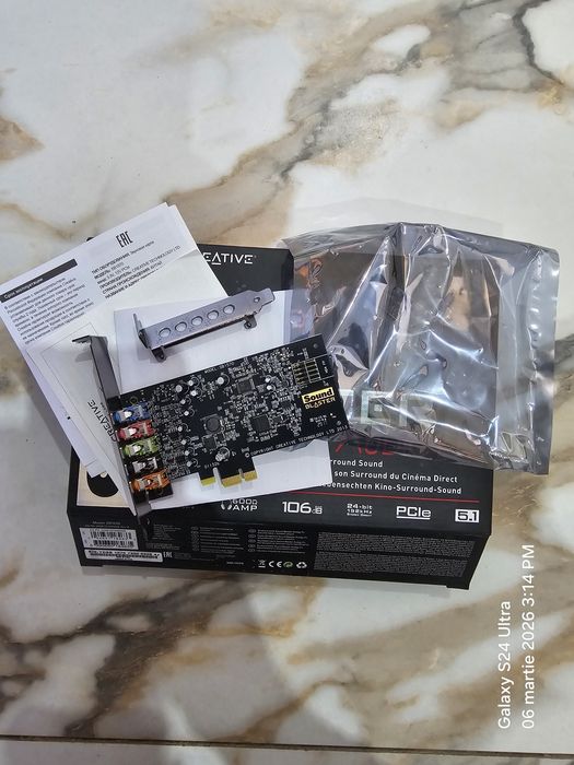 Placă de sunet Creative Sound Blaster Audigy Fx – 5.1 PCIe –  Nouă