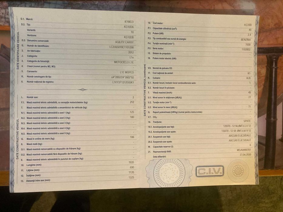 Kymco Agility Carry