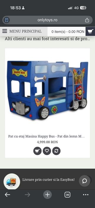 Pat supraetajat masina happybus