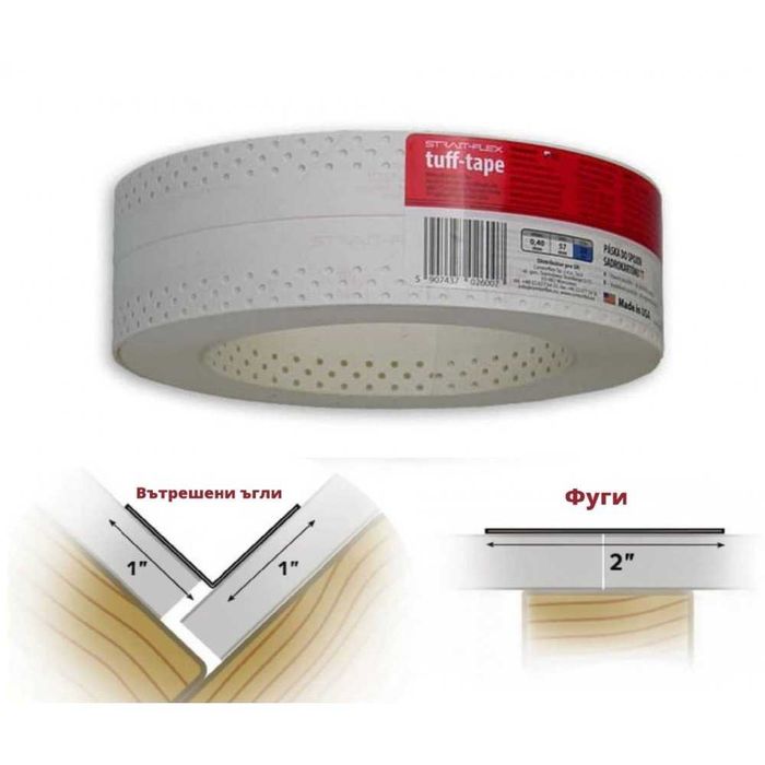 Strait-flex TUFF TAPE - композитна лента 30м