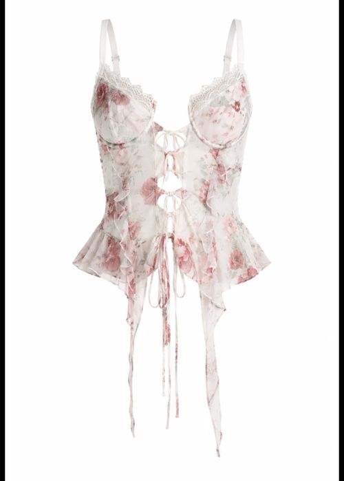 Corset floral superb Andrew J marime xs-M/L