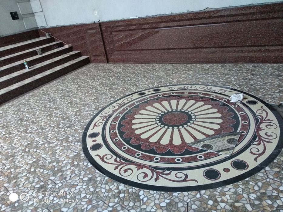 Кафель, пол,  цокл, любой сложности