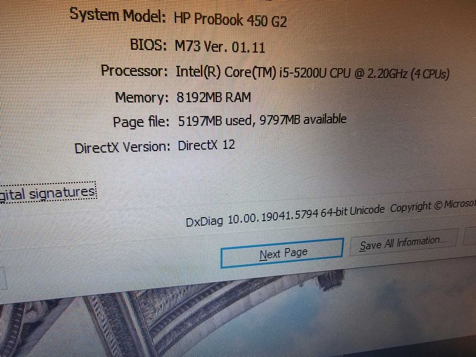 Laptop HP ProBook 450 G2 - Intel i5-5200U, 8GB RAM, Windows 10 Pro, Cititor Amprenta