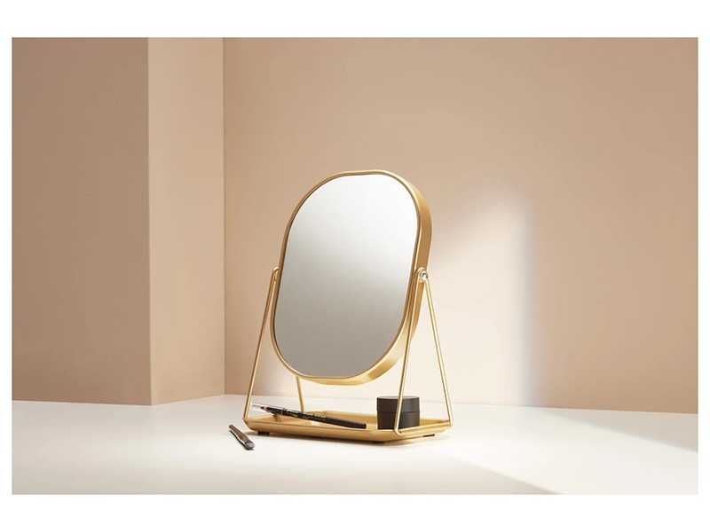 НОВИ! Козметично въртящо огледало 360° със стойка за аксесоари