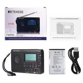 RETEKESS V115 Цифров преносим радиоприемник - модел 2025