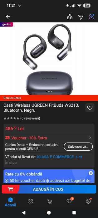 Căști Ugreen FitBuds. .Sigilate