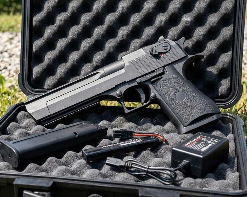Desert Eagle [Foarte Greu, 1KG!!] - AUTOMAT - Pistol - Pachet Complet