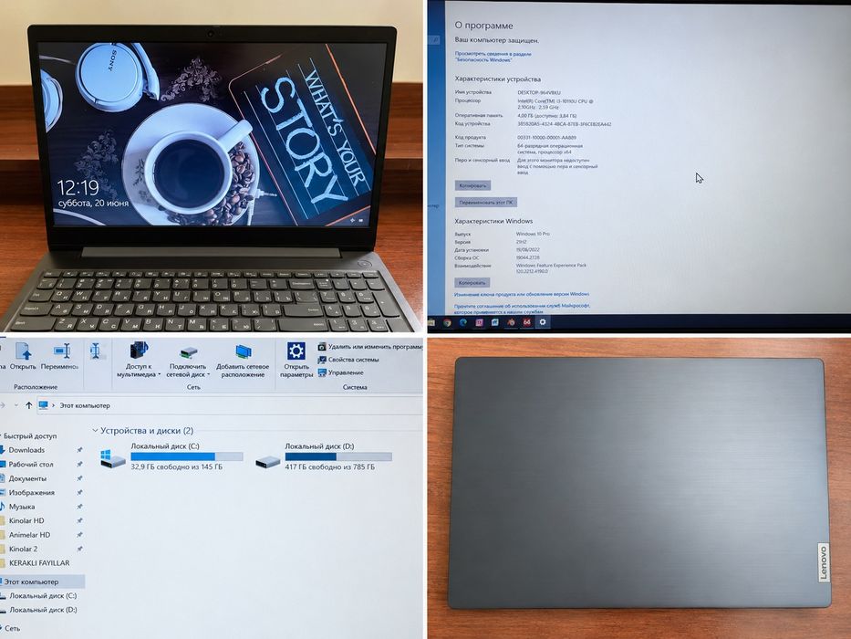 Noutbuk intel coreI3 10110U 10-avlod