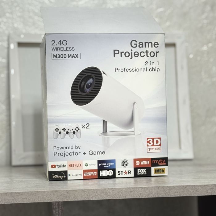 2.4G Wireless M300 MAX Game Projector (2 in 1)