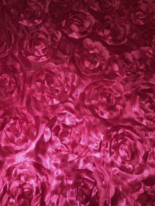 Material textil 3D cu trandafiri