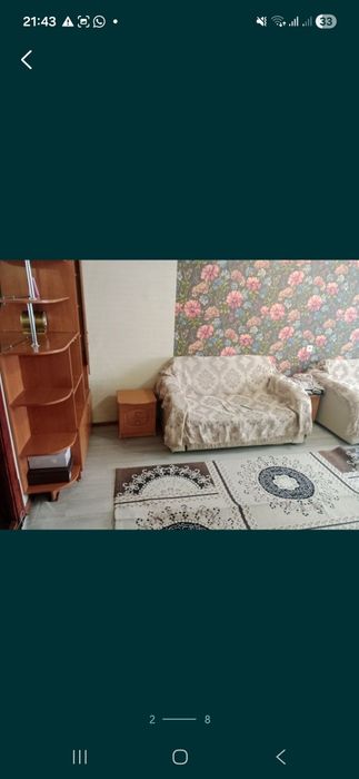 Сдаётся 2 ух комн кв на юность