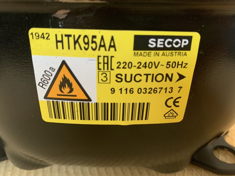 motor compresor frigider htk95aa 198w -20 grade combina nou sigilat