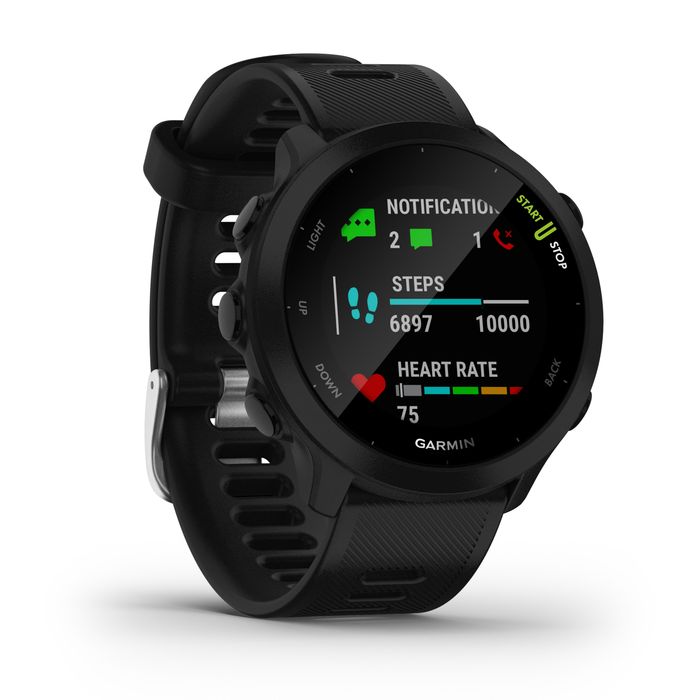 Ceas Smartwatch Gps Forerunner 55 Negru - produs resigilat Decathlon
