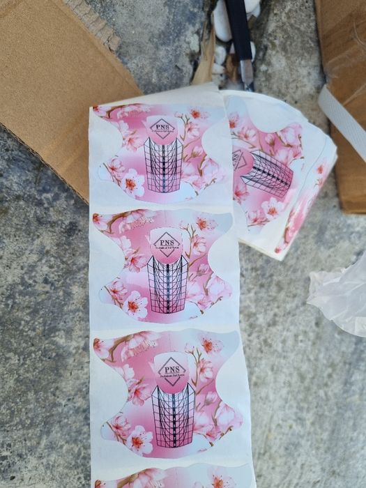 Nail form șablon construcție unghii sticker autocolant unghii 300 buc