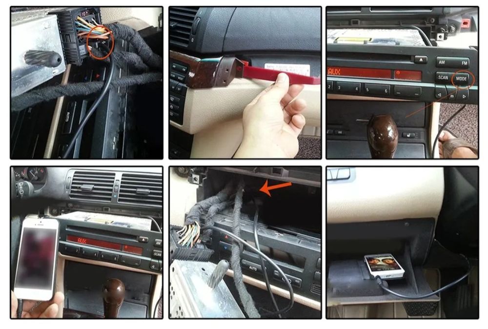 AUX кабел за бмв Е46, Е39, Е53 , Х5 Аукс cabel