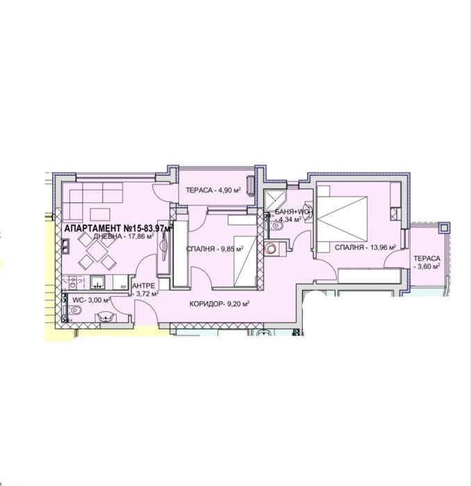 Продава се Тристаен апартамент в с. Пряпорец, Област Кърджали - 95 кв.м за 750 €/кв.м - Снимка #2