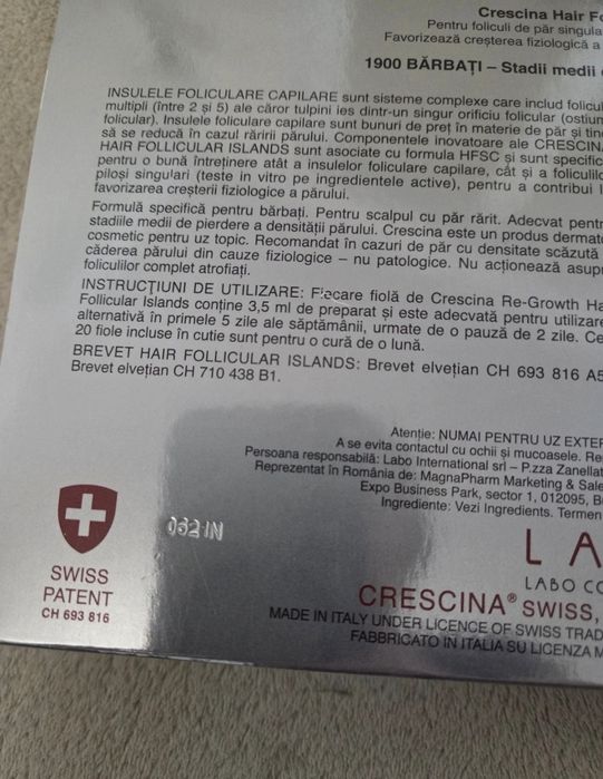 Crescina tratament par barbati