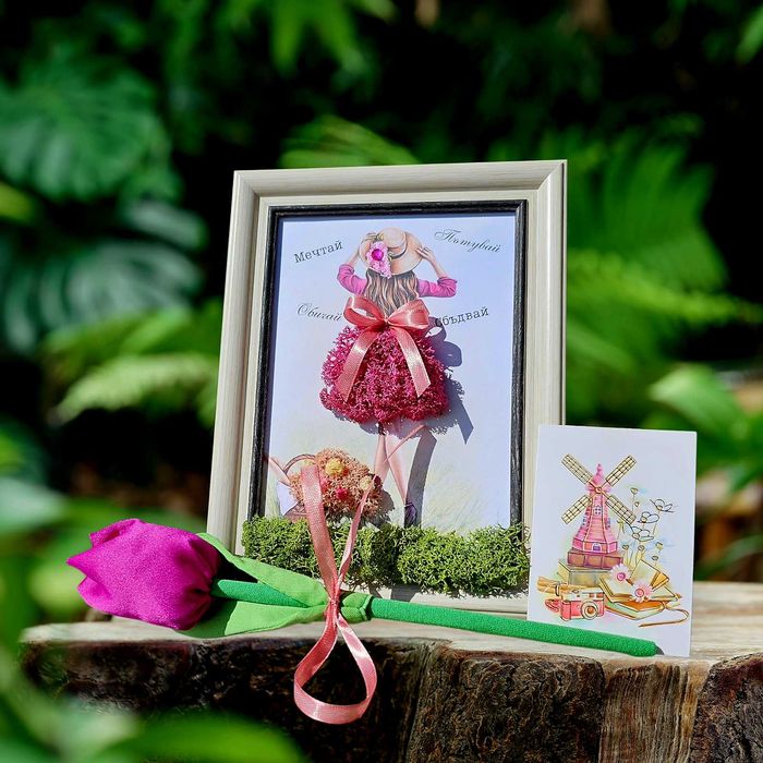 Живи картини/ пана за декорация с естествен скандинавски мъх