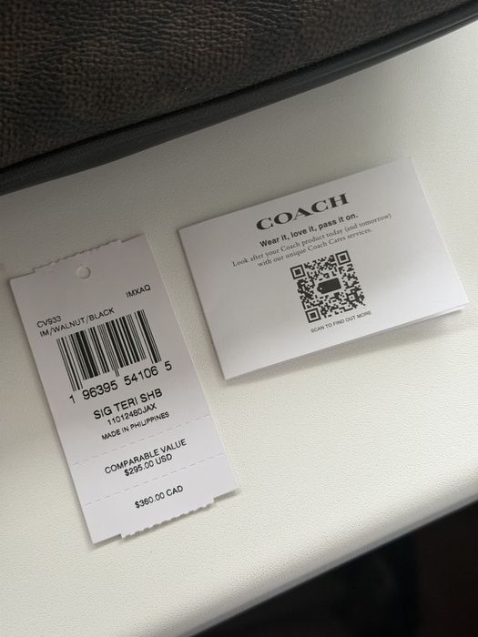 Сумка Coach Teri куплена в США