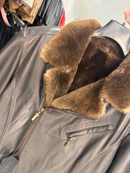 Кожаная куртка дубленка премиального качества