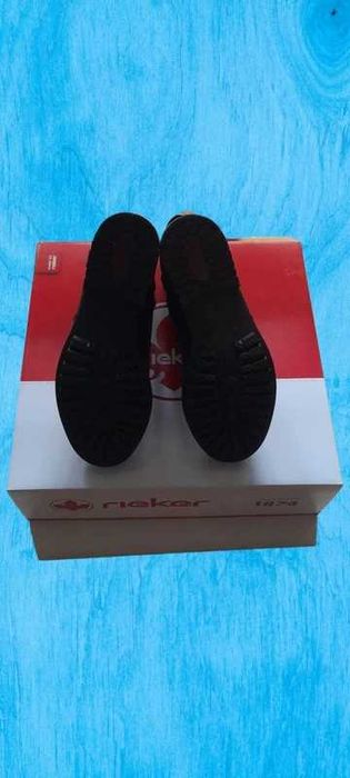 Ghete Rieker Antistress NEGRU 36
