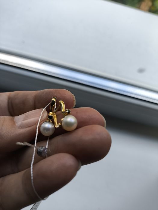 Брендовые серьги 585 золото