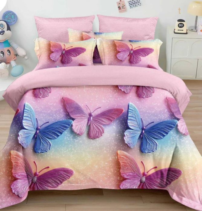 Lenjerie de pat finet 6 piese pentru pat dublu