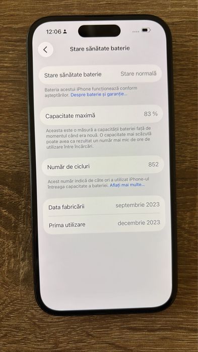 Vand Iphone 15 de 128 Gb in stare buna