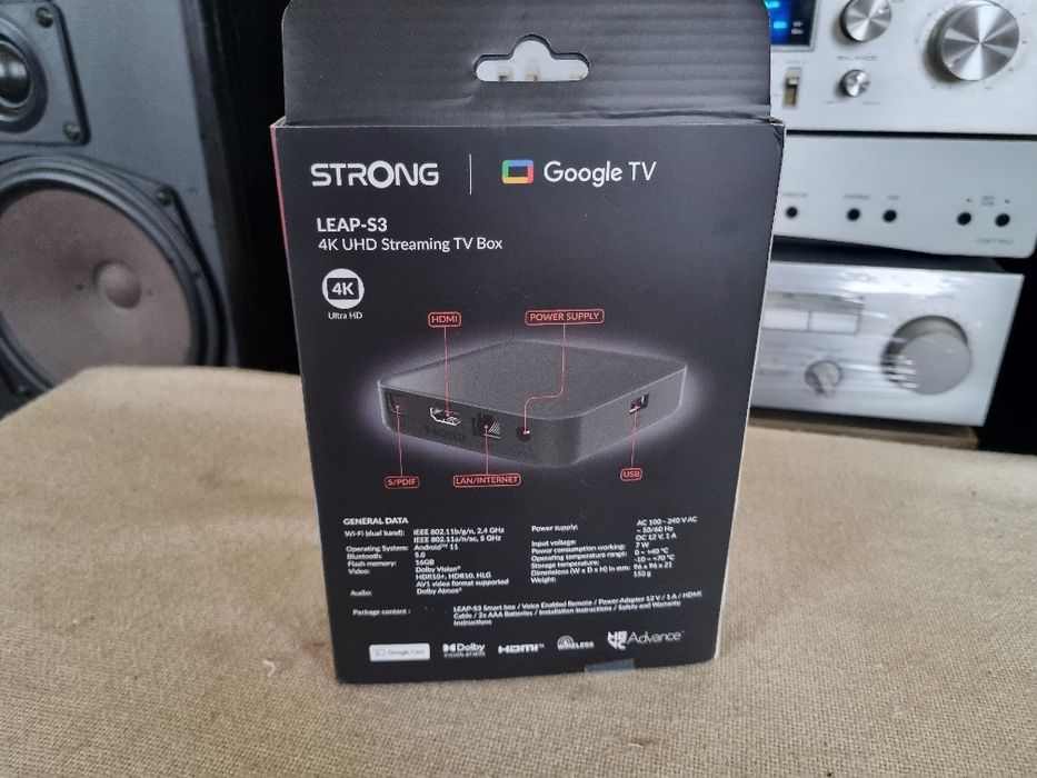 TV Box Strong 4K Ultra HD LEAP-S3. Nou.