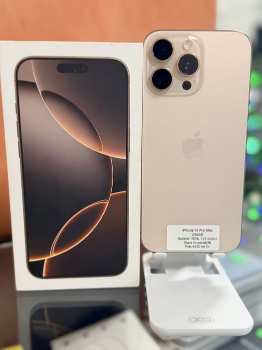 iPhone 16 Pro Max Preț 4400 lei fix