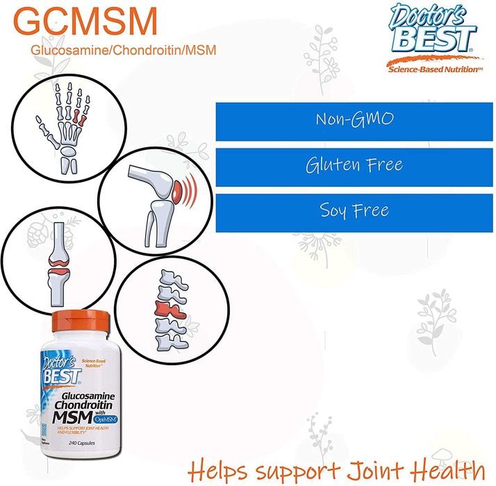 Глюкозамин, хондроитин и МСМ, 240 капсул   Глюказамин Glukozamin