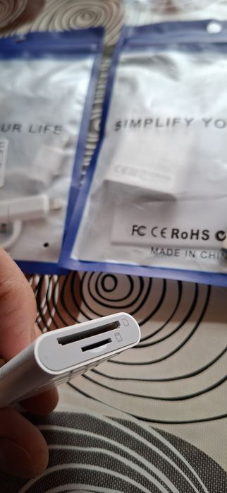 Lightning USB + microSD Адаптер за iPhone / iPad – НОВ – 7€