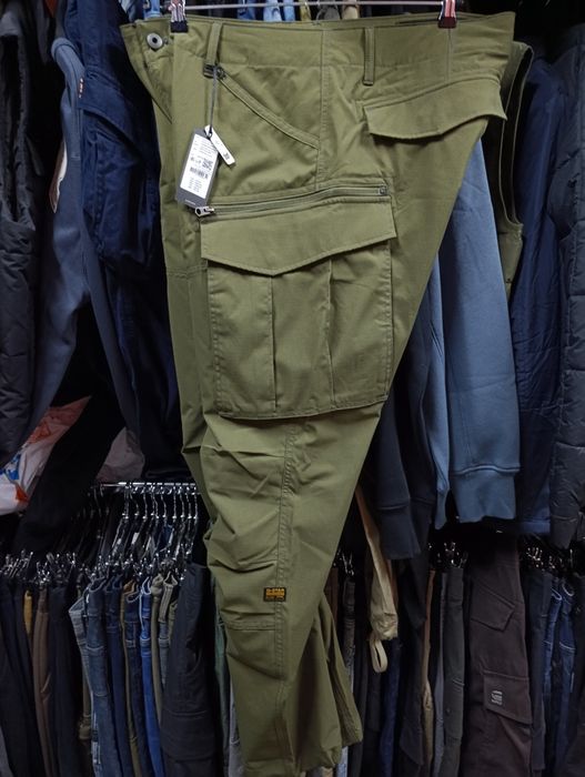 Оригинален карго G-Star Raw Rovic Zip W40 L34 мъжки панталон нов зелен