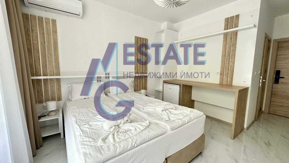 Обзаведен двустаен апартамент в затворен комплекс в Приморско.