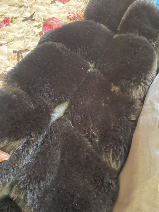 Пухен елек черен размер М