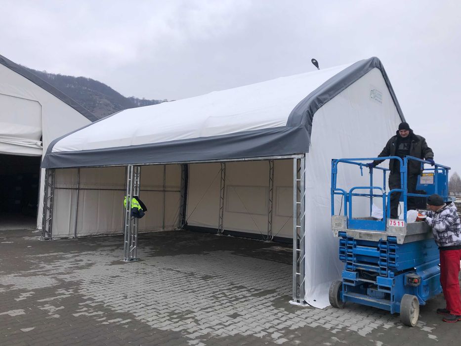 Cort industrial deschis 6,1x9,76x4,88 m