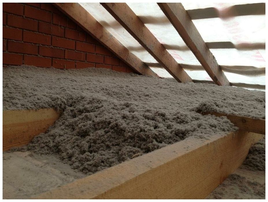 Утепление крыши эковата