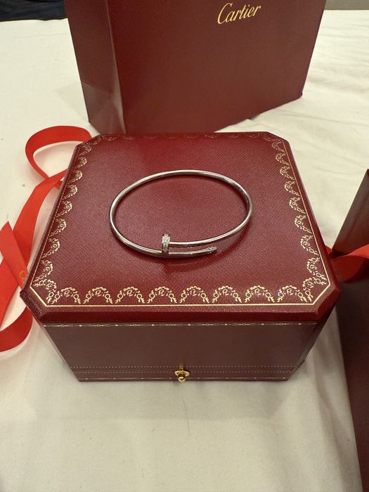 Bratara cartier argintie clou